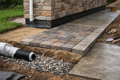 Как сделать отмостку фундамента дома?