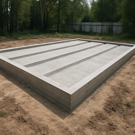 Монолитная плита с рёбрами 8×12